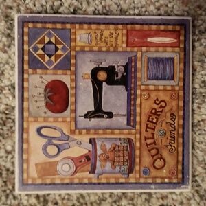 4 Quilter's Friends Coaster Set with Box